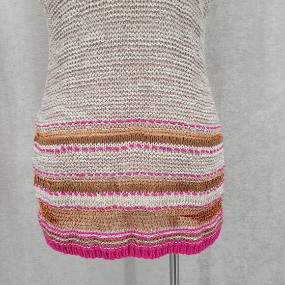 Chico's Color Pop Multicolor Knit Longline Cardigan Orange Pink Plus Size - Picture 12 of 16